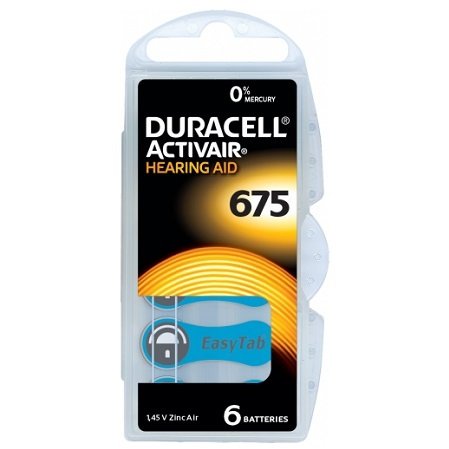 BATERIE AUDITIVA  675 BLISTER 6 BUC