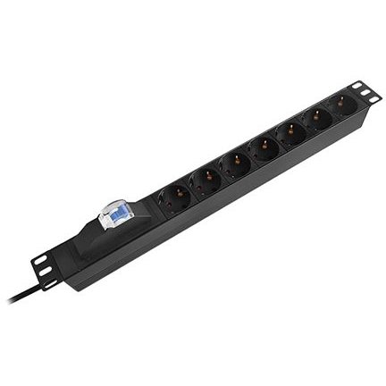 PDU RACK 19 INCH 7 PRIZE SIGURANTA 16A 2M