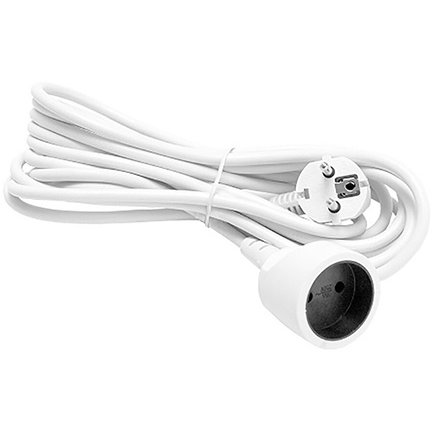 CABLU PRELUNGITOR ALB PRIZA SCHUKO 3M PLATINE