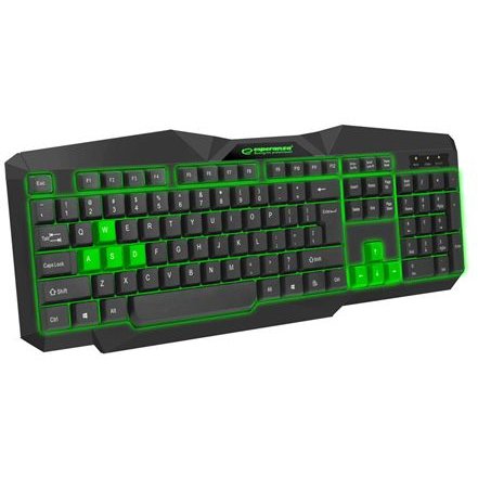 Tastatura TASTATURA GAMING LED VERDE TIRIONS