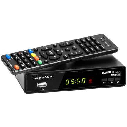 TUNER DVB-T2 H.265 HEVC KRUGER&MATZ