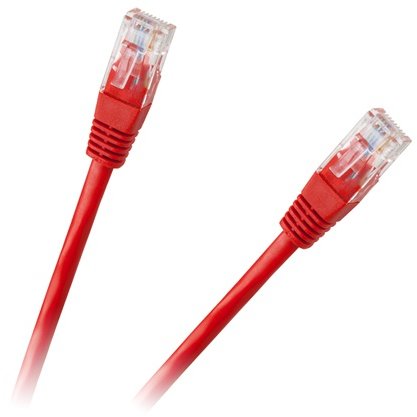 PATCHCORD UTP CAT 6E CCA ROSU 1M