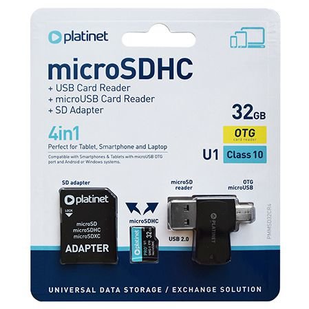 MICRO SD CARD 32GB OTG/CARD READER/ADAPTOR PL