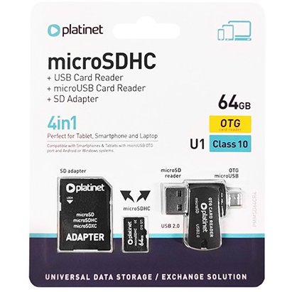 MICRO SD CARD 64GB OTG/CARD READER/ADAPTOR PL
