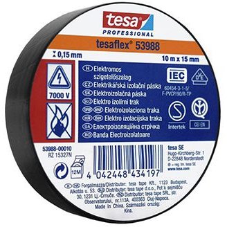 BANDA IZOLATOARE TESAFLEX 10M NEGRU 10BUC