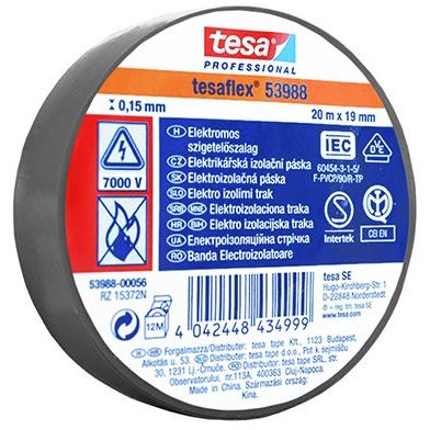 BANDA IZOLATOARE TESAFLEX 20M GRI 10BUC