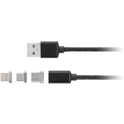 CABLU USB MAGNETIC MICRO USB / LIGHTNING 1M