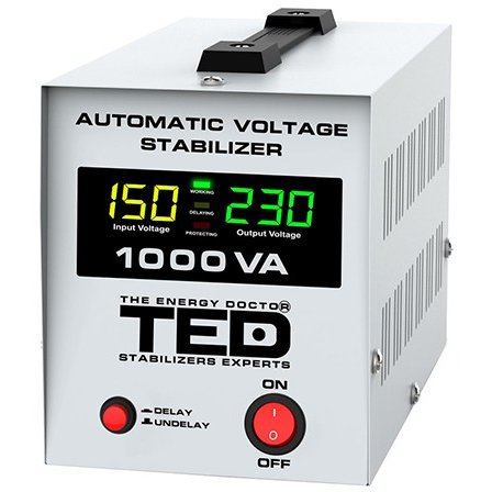 STABILIZATOR TENSIUNE AUTOMAT AVR 1000VA LCTED