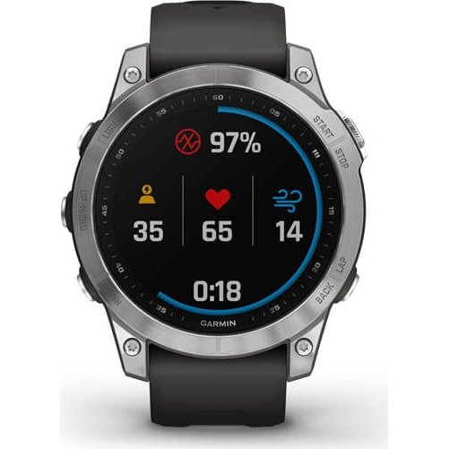 Smartwatch Fenix 7 Ecran 1.3inch Bluetooth WiFi ANT+ GPS 47mm Graphite Silver