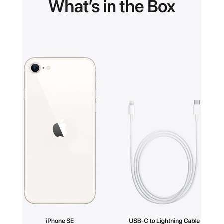 Telefon mobil Apple iPhone SE3 64GB Dual Sim Starlight ITGalaxy.ro