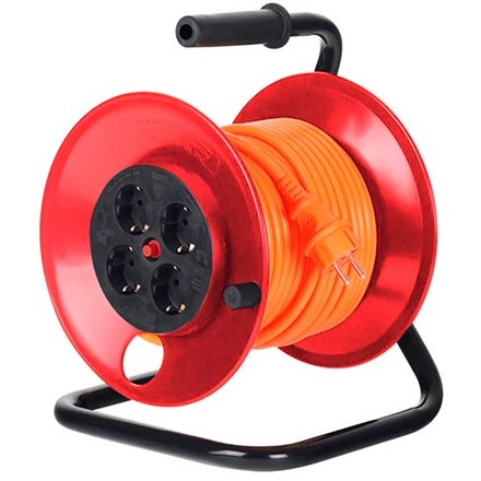 Tambur Cu Cablu Electric Prelungitor 50M