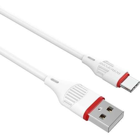 Cablu de date Borofone BX17 Enjoy USB la Type-C 1m White