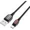 Cablu de date Borofone BU14 Heroic USB la MicroUSB 1.2m Black