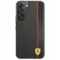 Husa TPU Ferrari Smooth & Carbon Effect Black pentru Samsung Galaxy S22 Plus 5G S906