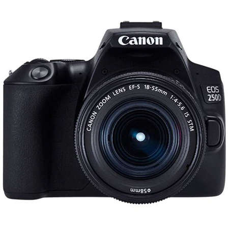 Aparat foto DSLR Canon EOS 250D 24Mpx WiFi Black Kit EF-S 18-55 DC III