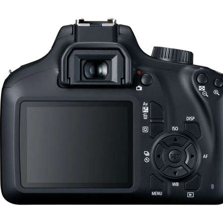 Aparat foto DSLR Canon 4000D 18.7Mpx Kit EF-S 18-55mm DCIII + geanta SB130 + SD 16GB Black