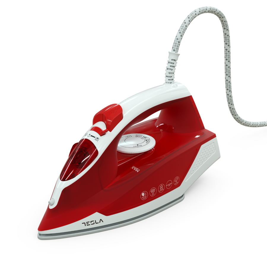 Fier de calcat IR200R Talpa Ceramica Rezervor 300ml 25g/min Cablu 1.9m 2200W Rosu