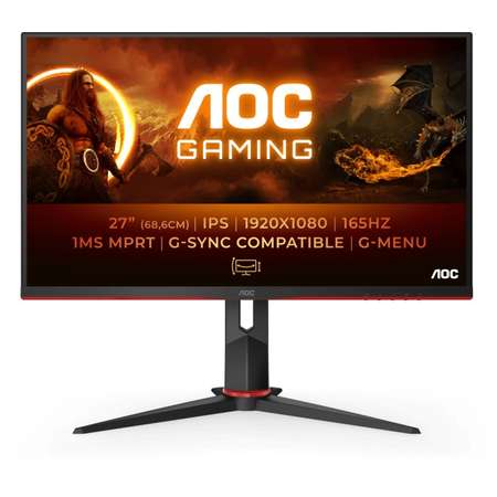 Monitor LED Gaming AOC 27G2SPU 27 inch FHD IPS 1ms 165Hz Black