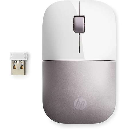 Mouse Wireless HP Z3700 Pink White