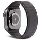 Leather Magnetic Traction compatibila cu Apple Watch 4/5/6/7/8/SE 38/40/41mm Black