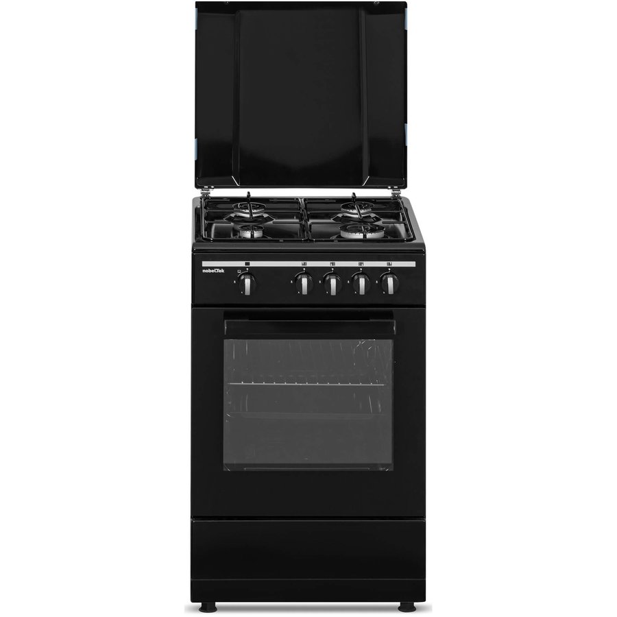 Aragaz 5551N/G Gaz 4 arzatoare 50cm Black