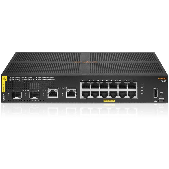 Switch CX 6000 Series desktop Gigabit Managed 14x RJ-45 2x SFP 139W PoE+