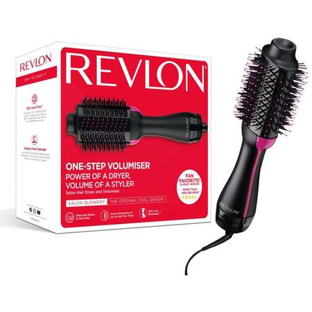 Perie electrica fixa Revlon RVDR5222E2 One-Step Hair Dryer&Volumizer Negru / Roz