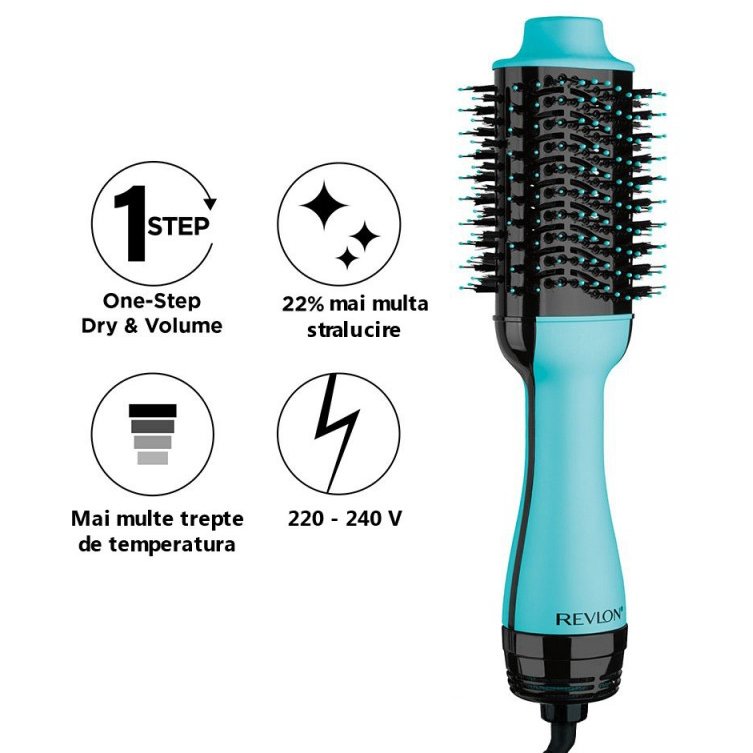 Perie electrica fixa Revlon RVDR5222MUKE One-Step Hair Dryer&Volumizer 800W Mint — imaginea 4