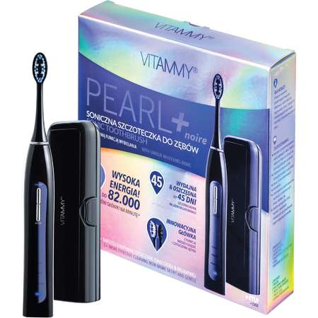 Periuta de dinti electrica VITAMMY Pearl+ 82000 vibratii/min Black