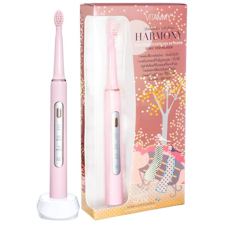 Periuta de dinți electrica Vitammy Harmony 60000 vibrații/min Roz