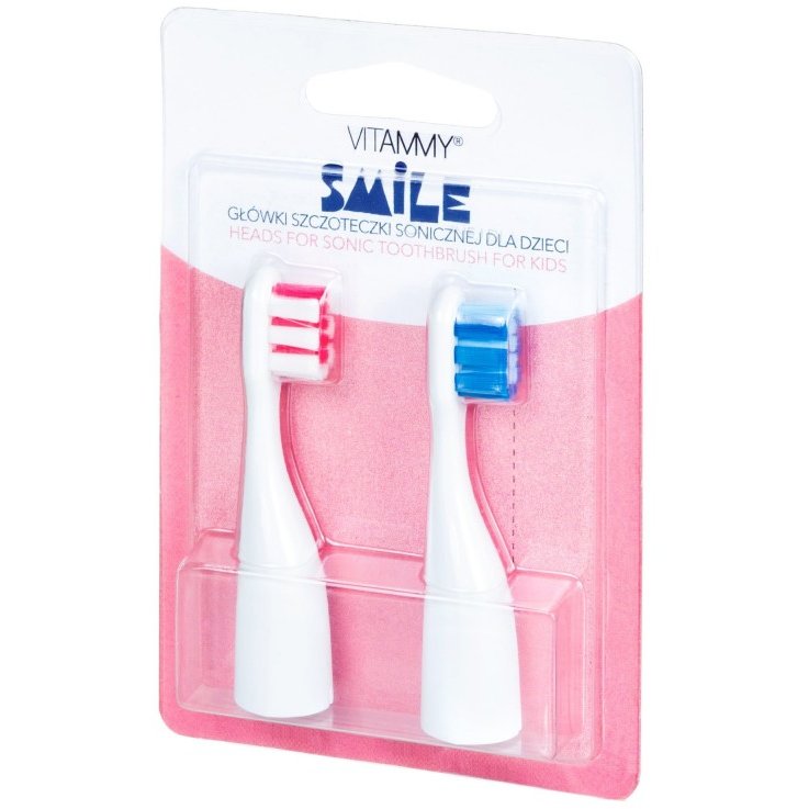 Set 2 rezerve periuta de dinti Vitammy Smile Albastru / Roz