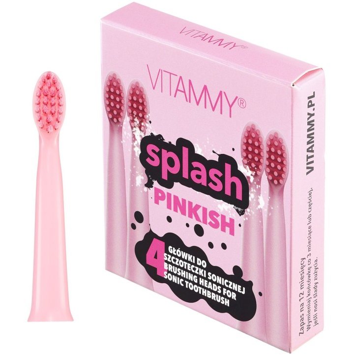 Set 4 rezerve periuta de dinti Vitammy Splash TH1811-4 Pinkish