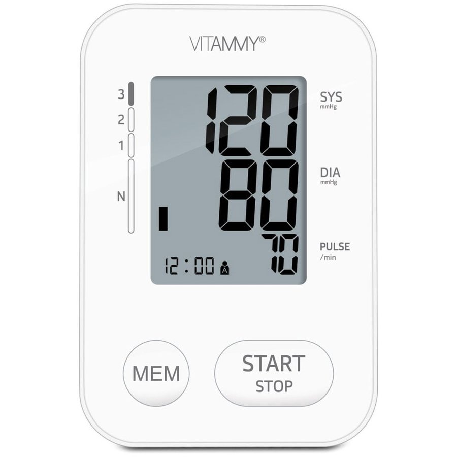 Tensiometru electronic de braț Vitammy Next2 Manșetă 22-40cm LCD White