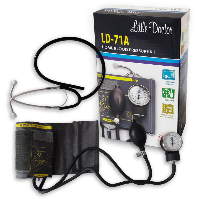 Tensiometru mecanic Little Doctor LD 71A Profesional cu stetoscop atasat — imaginea 3