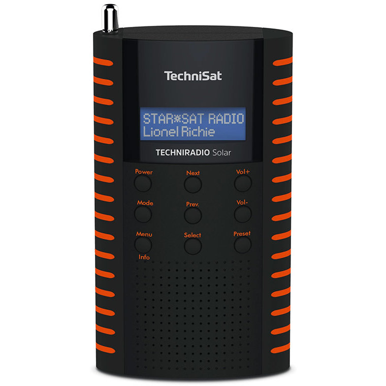Radio TechniRadio Solar Black Orange