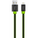 G-LC8PINFBF-GK Fashion Flat USB la Lightning 1m Negru / Verde