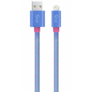 G-8PINFASHIONB Fashion USB la Lightning 1m Albastru