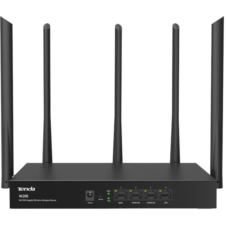 Router wireless Gigabit W20E Dual-Band WiFi 5 Black