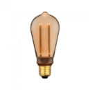 Bec LED cu filament V-Tac SKU-7474 Model Edison Amber Glass ST64 E27 4W 1800K lumina alba calda