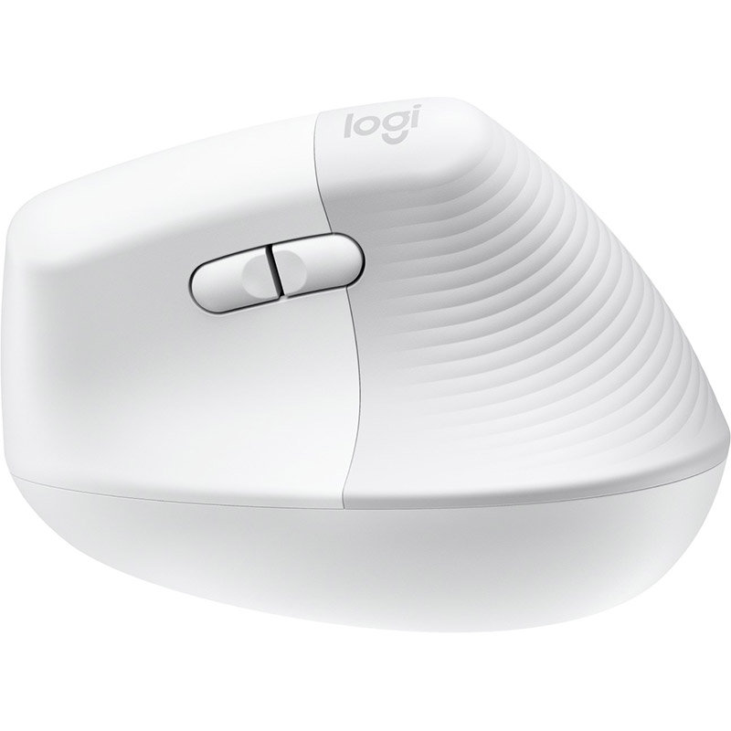 Mouse Logitech Lift Vertical Ergonomic Off White Pale Grey — imaginea 3