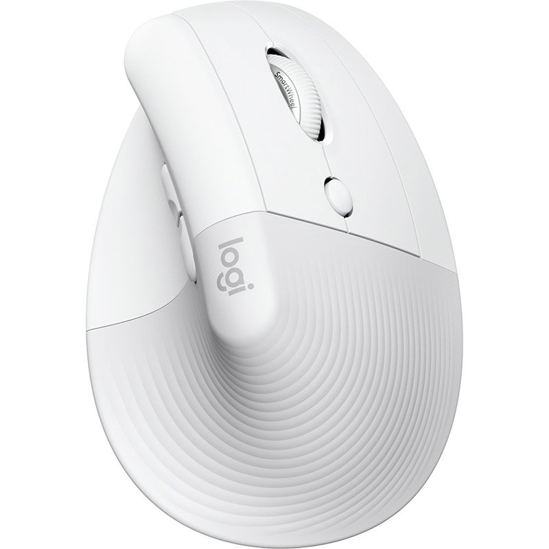 Mouse Lift Vertical Ergonomic Off White Pale Grey