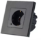 Priza Smart Simpla V-Tac 8797 16A cu rama din sticla Neagra