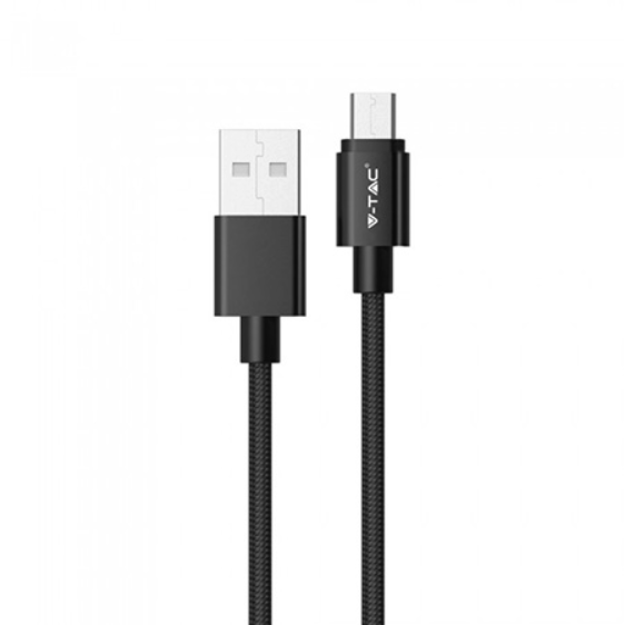 Cablu de date 8488 Platinum Edition microUSB 1m Negru