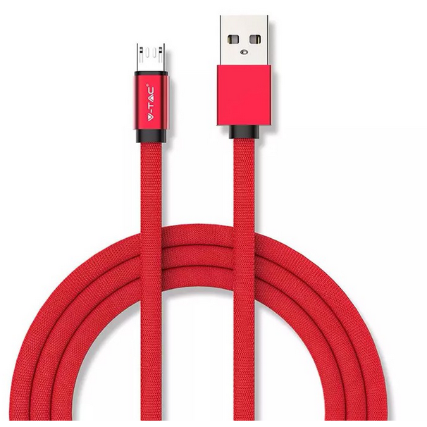 Cablu de date 8497 Ruby Edition microUSB 1m Rosu