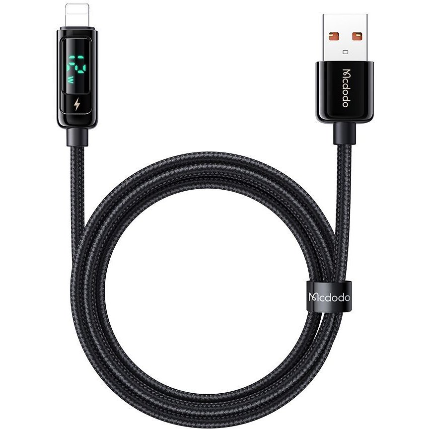 Cablu de date Mcdodo Digital Pro USB-A la Lightning 1.2m 3A 12W Negru — imaginea 3