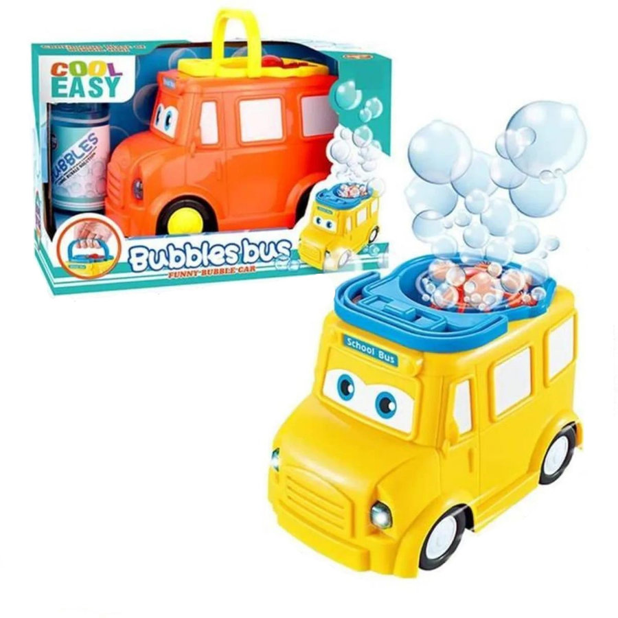 Jucarie de facut baloane de sapun Autobuz Yellow