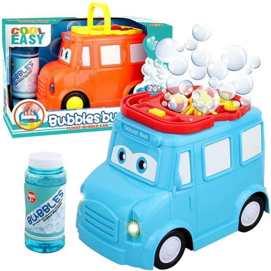 Jucarie de facut baloane de sapun Autobuz Blue