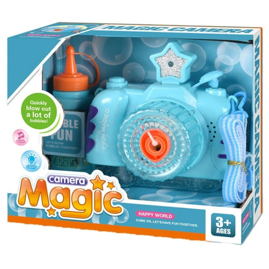 Jucarie de facut baloane de sapun Aparat foto Blue
