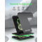 Incarcator wireless NEX TECH® Qi Fast Charger 15W tip Statie de Incarcare 3 in 1, pentru Telefon, Casti, Apple Watch, Incarcare Rapida, Negru