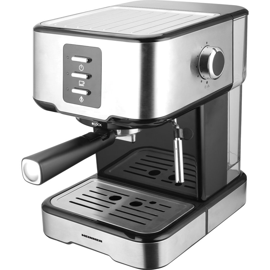 Espressor cafea HEM-850IXBK 1.5L 15 bar 850W Black Inox